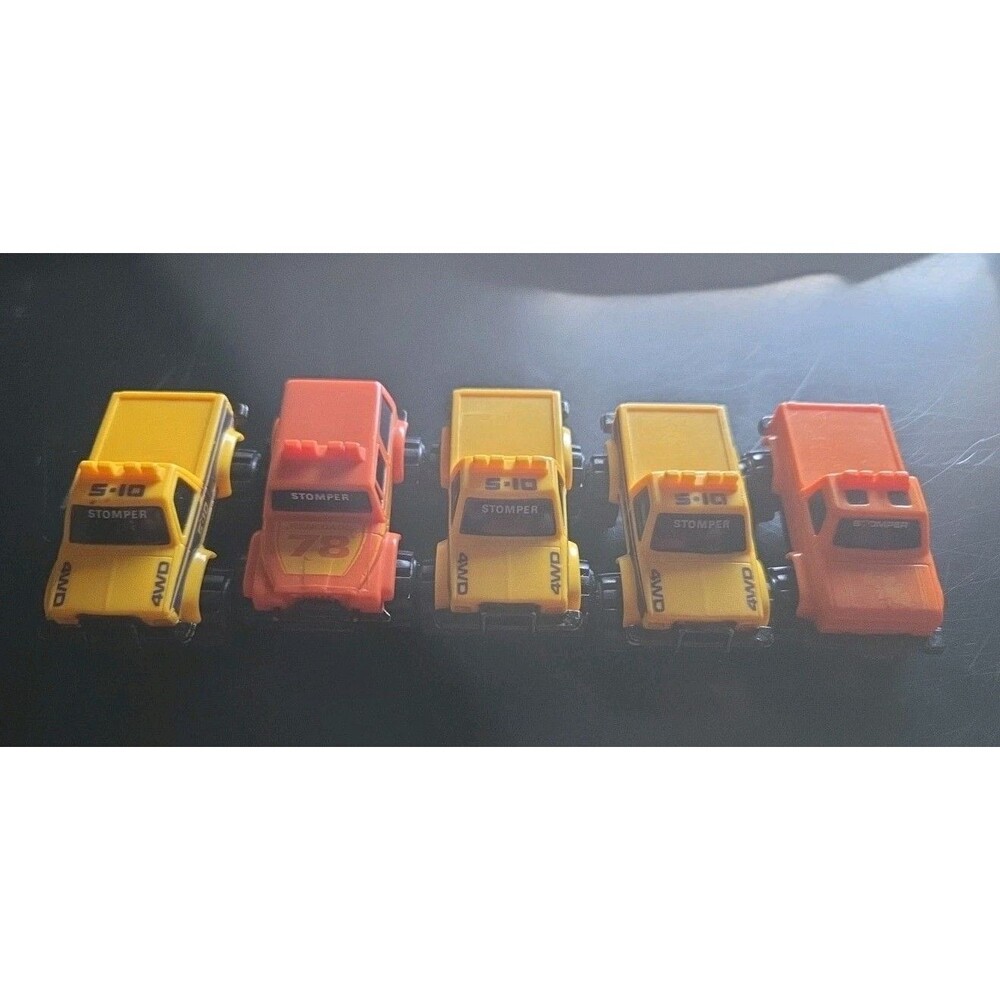 Vintage 1986 Mini Schaper Stomper Trucks Lot 5 Ford CHEVROLET JEEP 4x4